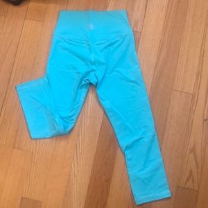 Turquoise blue till you collapse leggings